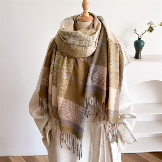 Bufanda Unisex Otoño Invierno con Borlas - Versátil para Cualquier Estilo - Image 9