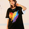 Camiseta Manga Corta Arcoíris Amor - Diseño Payaso Graffiti