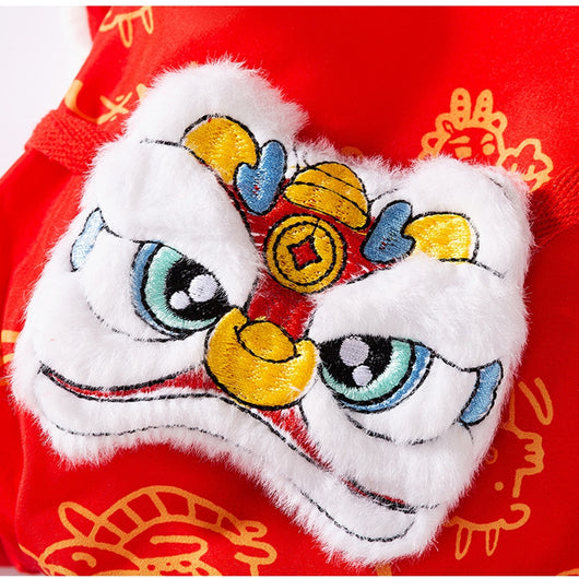 Abrigo Festivo Año Nuevo para Mascotas - Chaqueta Térmica Tang para Perros y Gatos - Image 23
