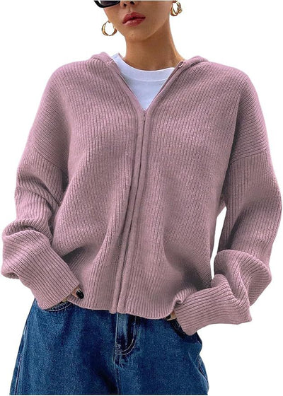 Cardigan Holgado de Punto Grueso con Cierre - Image 12