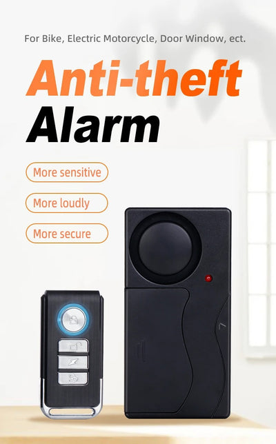 Detector de Vibración Inalámbrico con Control Remoto y Alarma Antirrobo - Image 23