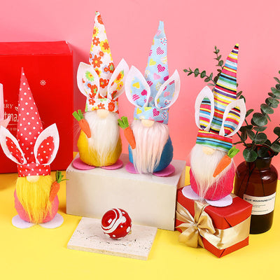 Muñeca Decorativa Conejo y Zanahoria para Pascua - Adorno de Ventana y Hogar - Image 19