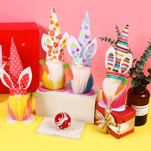 Muñeca Decorativa Conejo y Zanahoria para Pascua - Adorno de Ventana y Hogar - Image 19