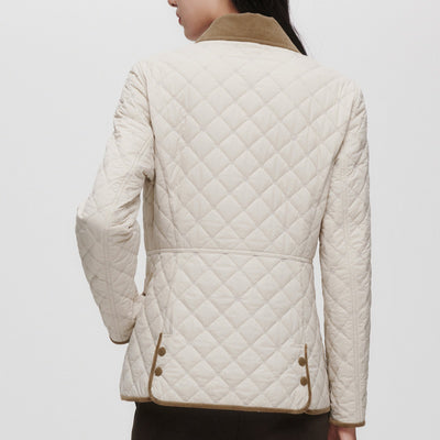 Chaqueta Acolchada de Algodón Ligero Clásica con Diseño Diamante - Image 5
