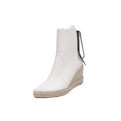 Botines Tejidos con Tacón Alto y Punta Afilada - Calidez y Elegancia - Image 3