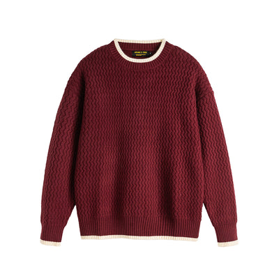 Suéter de Cuello Redondo con Bloques de Color para Hombre - Image 5