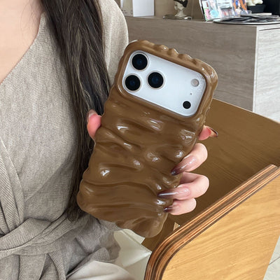 Funda Plisada 3D con Patrón Crema para Carcasas Lisas - Image 7