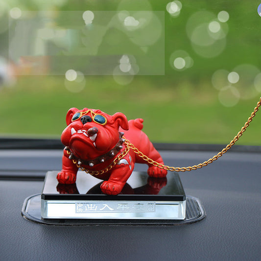 Decoración Interior Auto con Personalidad Bulldog - Consola Central Simulada - Image 2