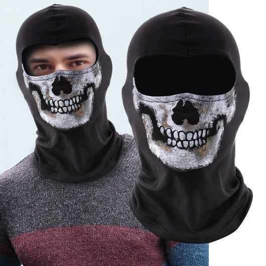 Máscara Balaclava Calavera para Motos, Bicicleta y Esquí