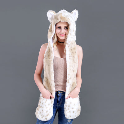 Gorro Infantil de Peluche con Bufanda y Guantes - Diseño de Dibujos Animados - Image 12