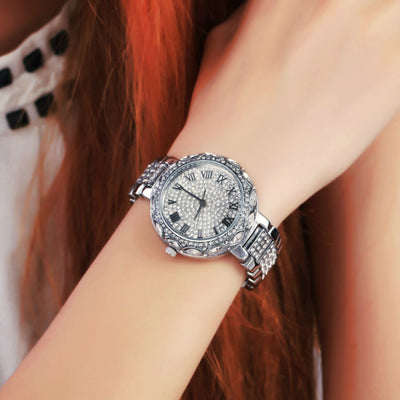 Reloj de Cuarzo Resistente al Agua con Cristales de Diamante - Image 14