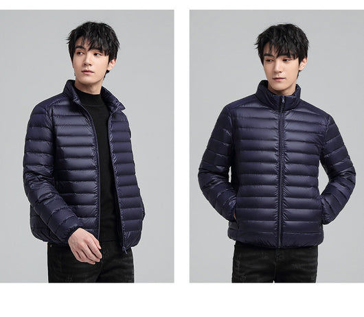 Abrigo de Algodón Slim Fit Talla Grande con Cuello Alto - Cálido y Elegante - Image 21