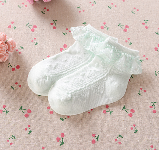 Calcetines de Encaje Princesa para Niñas - Malla Transpirable y Elegante - Image 7
