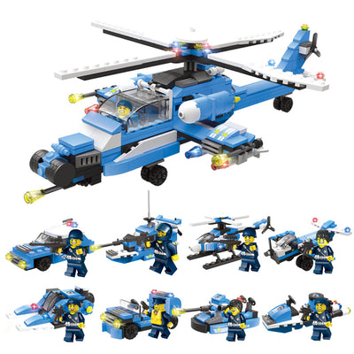 Bloques de Construcción Portaaviones Militar Policía para Niños - Image 28