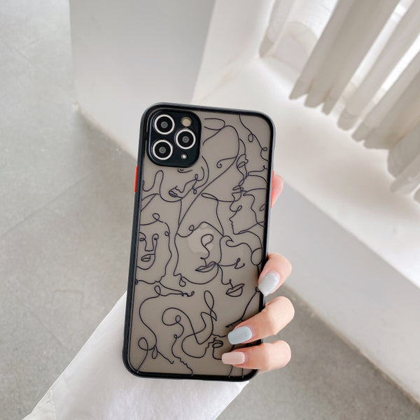 Funda para celular minimalista con líneas elegantes