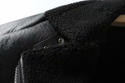 Chaqueta de Cuero Sintético Cordero Invierno - Image 7