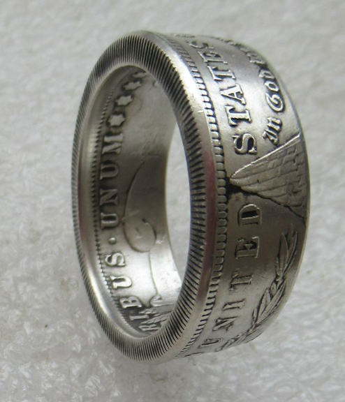 Anillo Moneda Morgan Dólar Personalizado - Regalo Retro Hecho a Mano - Image 5