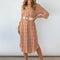 Vestido Camisa Leopardo con Mangas Divididas