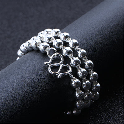 Collar de Cuentas Esféricas de Plata - Image 2