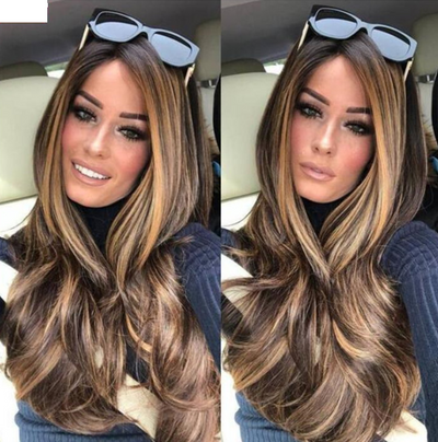 Extensiones de cabello rizado largo para mujer