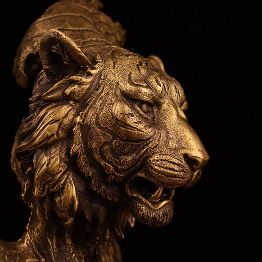 Ornamento de Cobre Puro Tigre del Zodiaco Chino - Decoración Moderna para el Hogar - Image 6