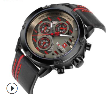 Reloj de Pulsera Hombre Resistente al Agua con Calendario y Movimiento Quartz - Image 3