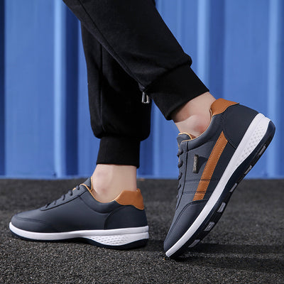 Zapatos Deportivos Casuales de Cuero Impermeables Versátiles - Image 5
