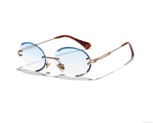 Gafas Ovaladas de Cristal sin Marco para Mujer - Image 6