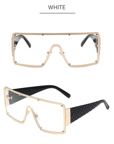 Gafas de Sol Cuadradas Oversized con Personalidad para Mujer - Image 23