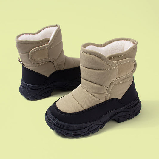 Botas Cálidas Aisladas para Niños con Suela Gruesa y Caña Alta - Image 2