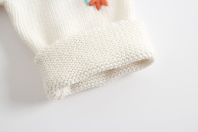 Enterizo de una pieza para bebé niña con bordado triangular - Image 15