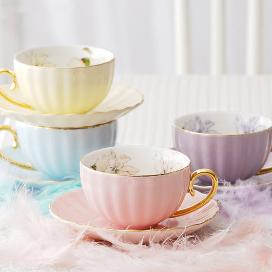 Juego de Té Macaron Colores Morandi - Tetera, Tazas y Platos - Image 4