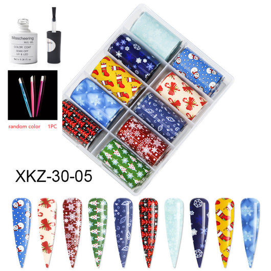 Set de 12 Láminas Decorativas para Uñas - Transferencias Nail Art - Image 81