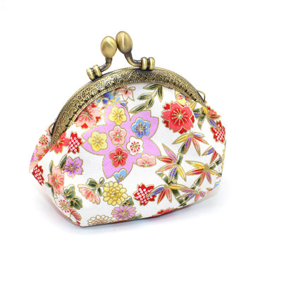 Monedero Artesanal de Tela Japonesa Estampada con Detalles en Oro - Image 18