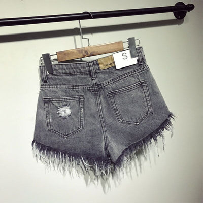Shorts de Mezclilla Cintura Alta con Pechera - Image 8