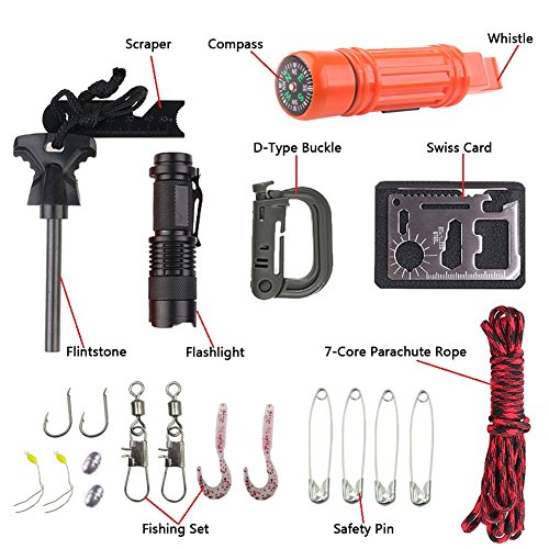 Kit de Supervivencia Multifunción para Aventuras al Aire Libre