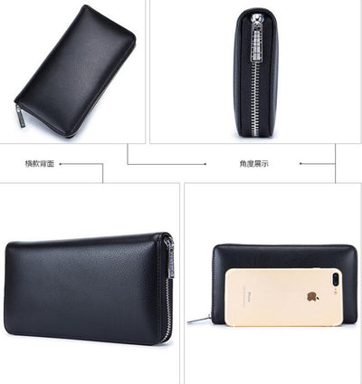 Billetera Larga de Cuero Genuino para Hombre con Protección RFID y 36 Compartimentos - Image 7