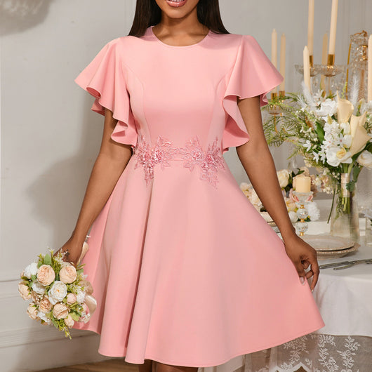 Vestido de Fiesta Elegante con Bordado Exclusivo Ajuste Slim - Image 12