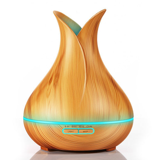 Difusor Humidificador Aromático con Luz LED y Diseño en Madera - Image 5