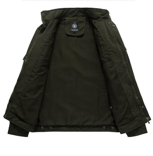 Chaqueta Cargo Militar Hombre Talla Grande Casual - Image 6