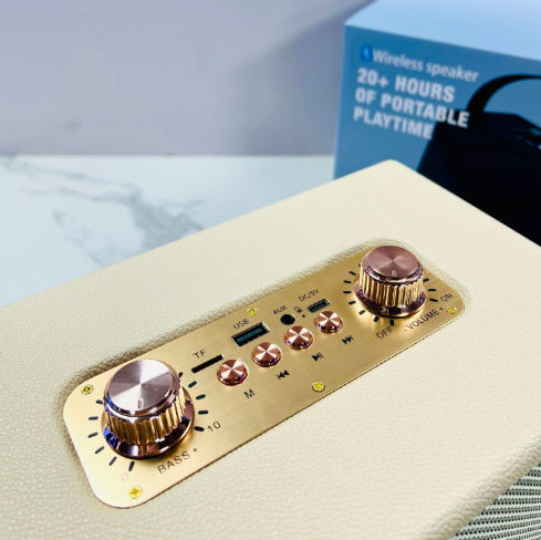 Parlante Bluetooth Portátil Retro de Madera con Subwoofer de Alta Calidad - Image 13