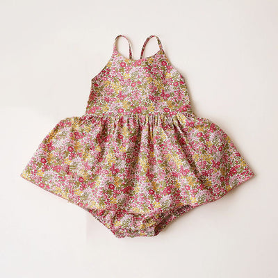 Enterizo Floral de Verano para Bebé Niña - Estilo Instagram