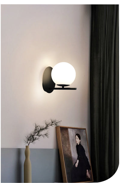Lámpara de Pared Nórdica en Cobre y Vidrio - Image 12