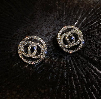 Aretes de Diamantes Redondos Brillantes - Image 2