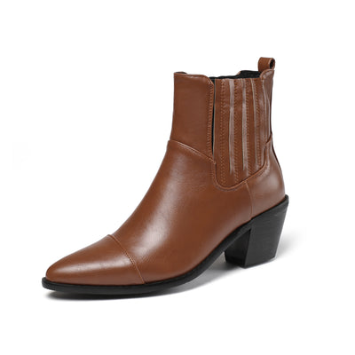 Botas Martin de Tacón Medio para Mujer - Diseño Clásico Minimalista - Image 6