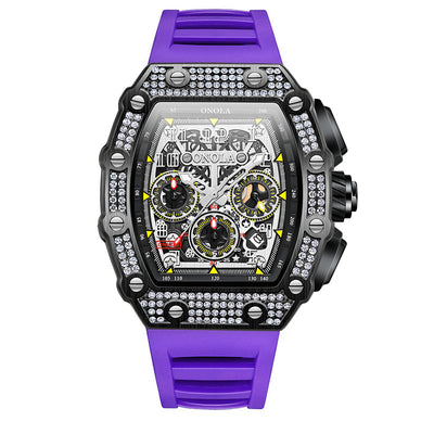 Reloj Mecánico Multifuncional con Diamantes - Elegancia y Precisión - Image 4