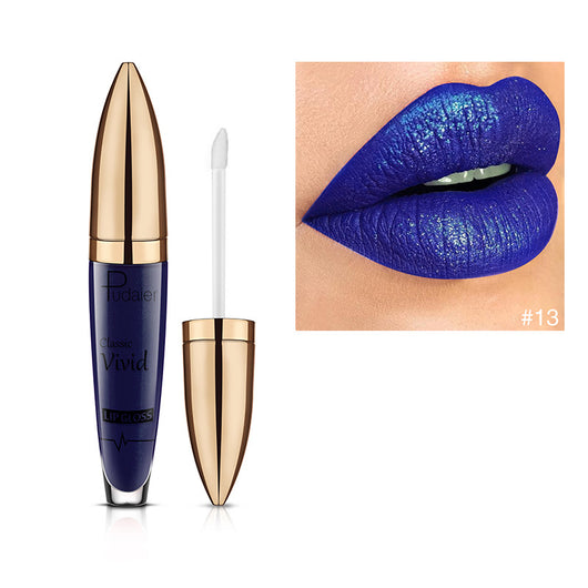 Brillo Labial Diamante Pudaiier Efecto Perlado Mate - Image 5
