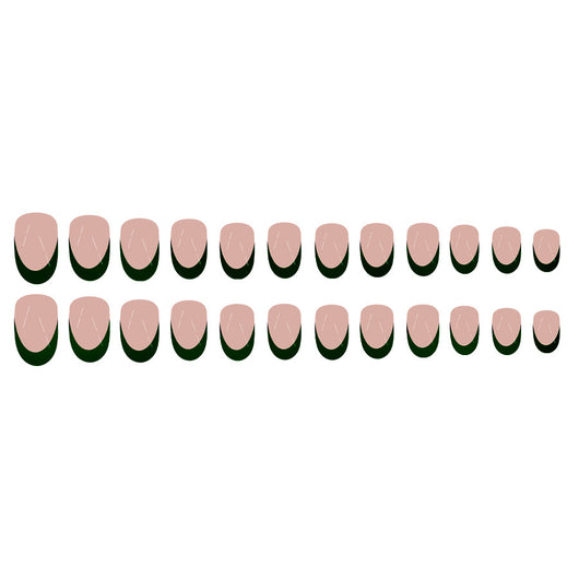 Uñas Postizas Francesas Negras - Set de 24 Piezas Multiusos - Image 12