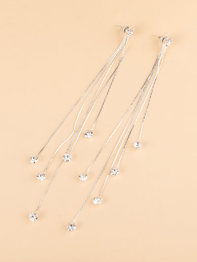 Aretes de Cuentas de la Suerte con Borla - 3 Hilos Delantero y Trasero - Image 10