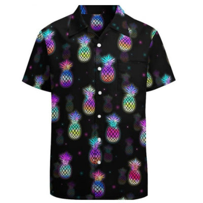 Camisa Casual Talla Grande Hombre Verano con Estampado Digital 3D Manga Corta - Image 13
